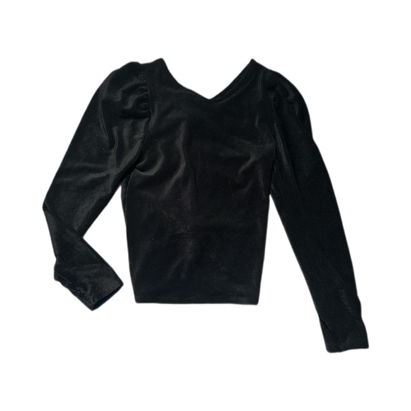 AQUA Ruched Long Sleeve, Bloomingdales, soft, comfortable polyester/ spande - Picture 4 of 7